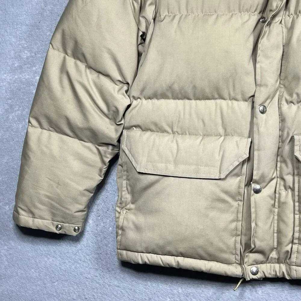 VTG 70’s The North Face Goose Down Puffer Jacket Men’s Size Medium Brown Tag